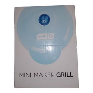 Dash Mini Countertop Grill Single Serve 4 Inch Hamburger Sandwich Maker Aqua